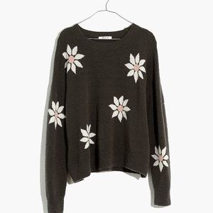 Madewell Merino Floral Pullover
